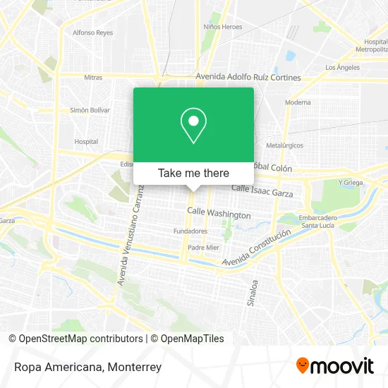 Ropa Americana map