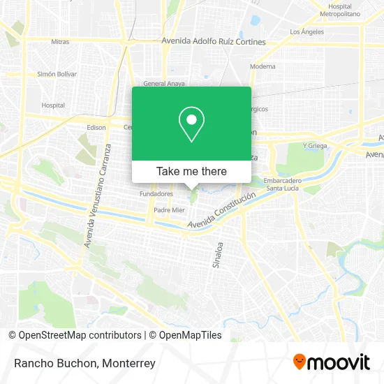 Rancho Buchon map