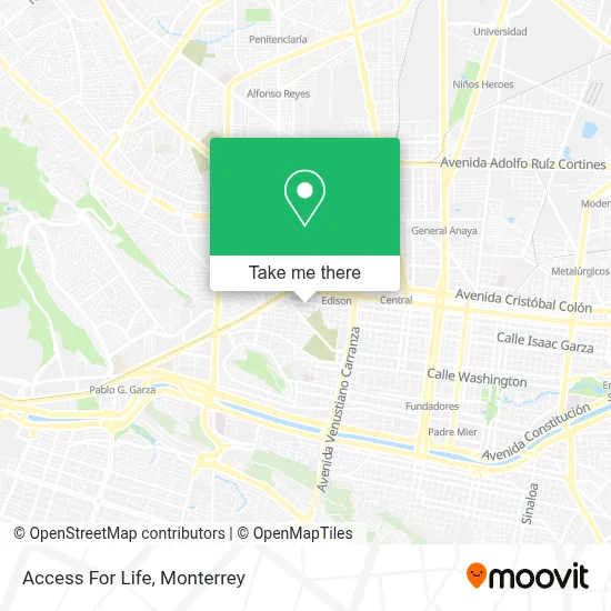 Access For Life map