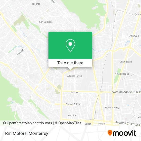 Rm Motors map