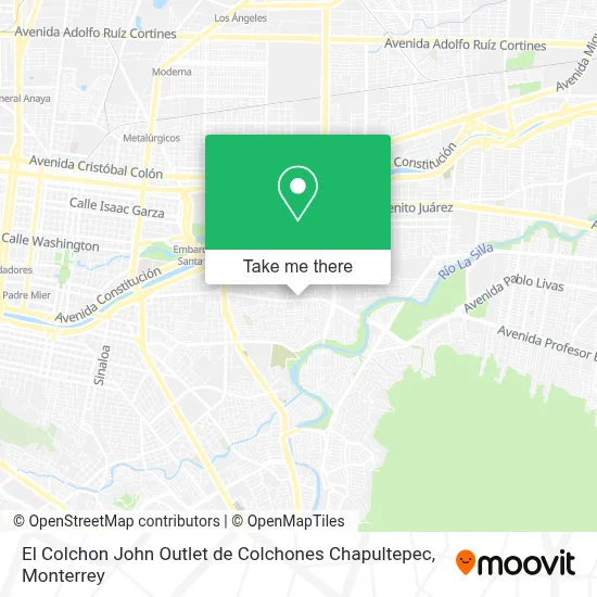 El Colchon John Outlet de Colchones Chapultepec map