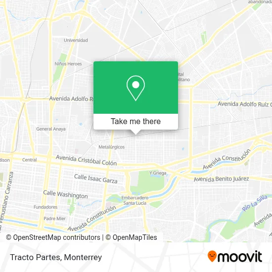 Tracto Partes map