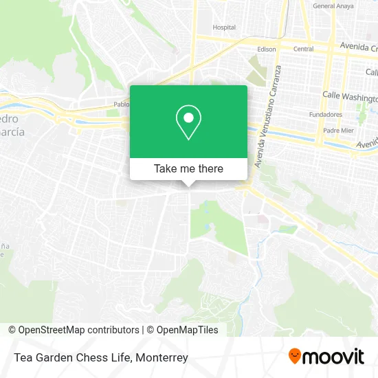 Tea Garden Chess Life map