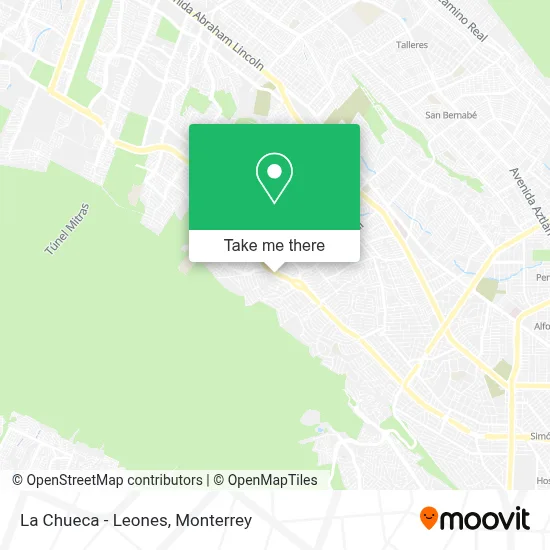 La Chueca - Leones map