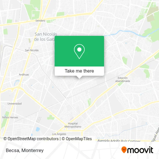 Becsa map