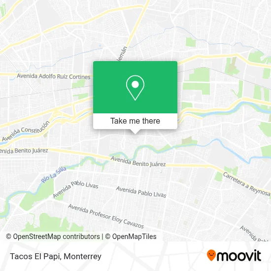 Tacos El Papi map