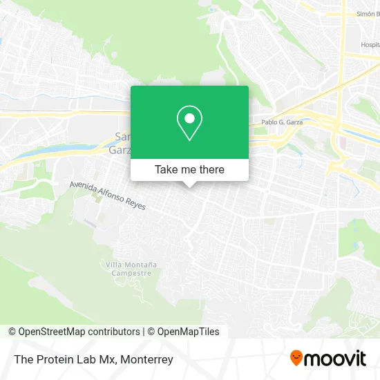 The Protein Lab Mx map