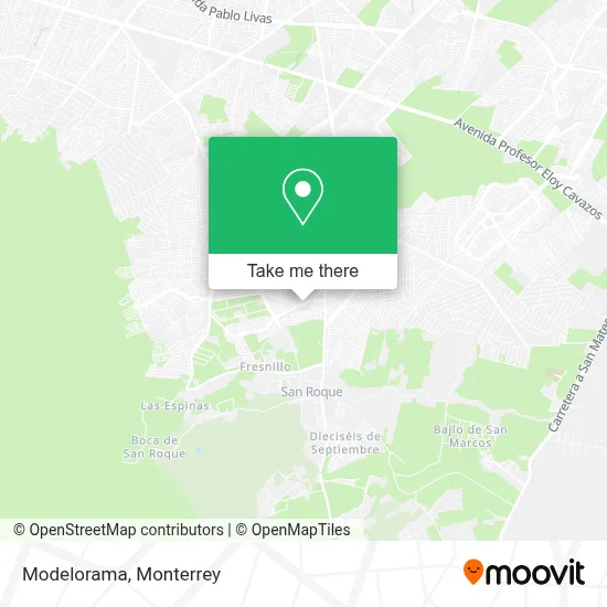 Modelorama map