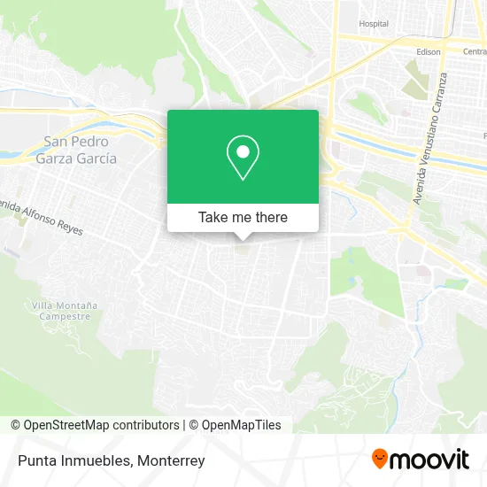 Punta Inmuebles map