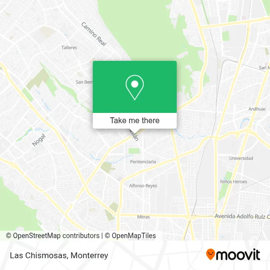 Las Chismosas map