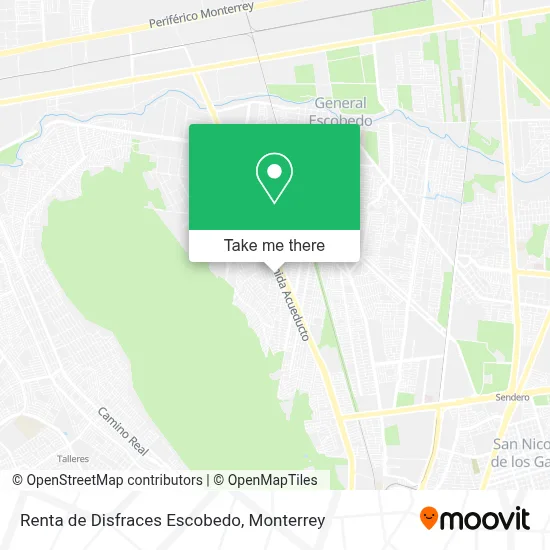 Renta de Disfraces Escobedo map