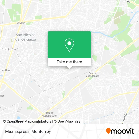 Max Express map
