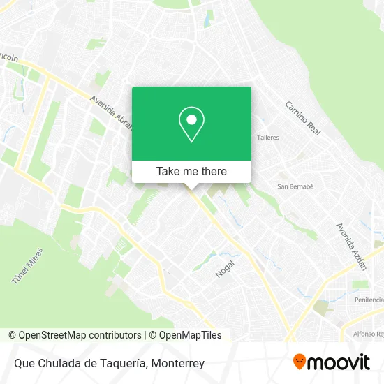 Que Chulada de Taquería map