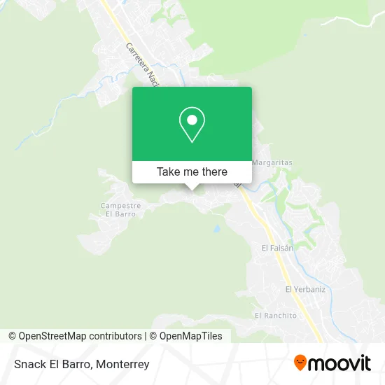 Snack El Barro map