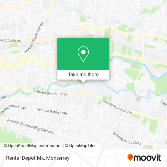 Rental Depot Mx map