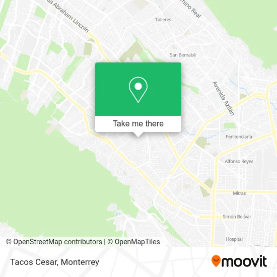 Tacos Cesar map