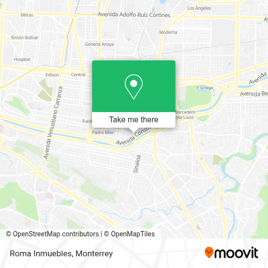 Roma Inmuebles map