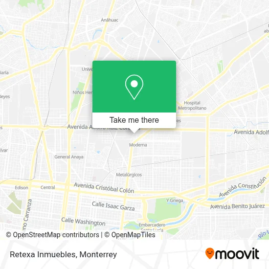 Retexa Inmuebles map