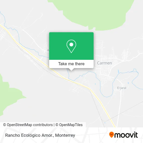 Rancho Ecológico Amor. map