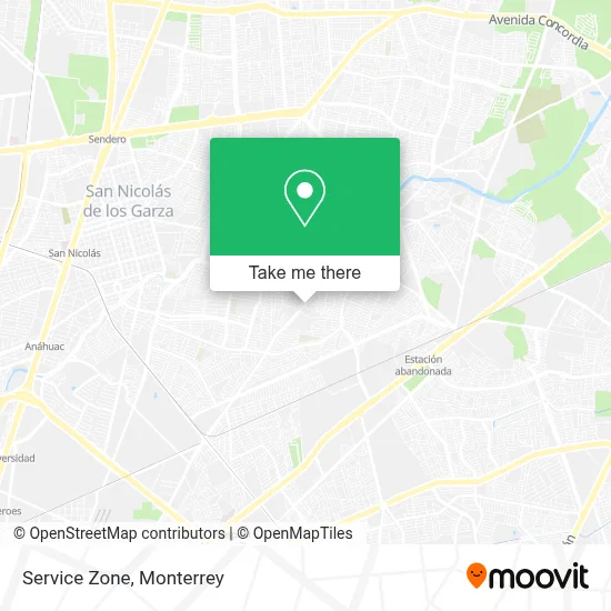 Service Zone map