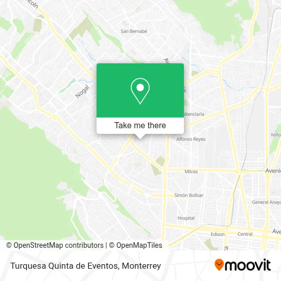 Turquesa Quinta de Eventos map