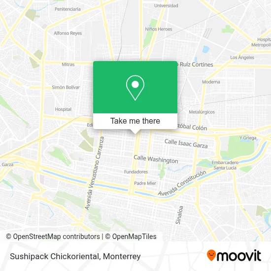 Sushipack Chickoriental map