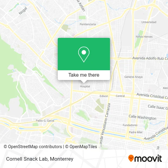 Cornell Snack Lab map