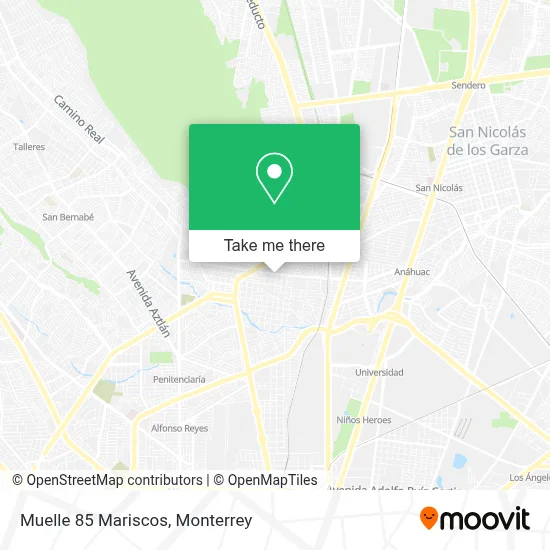 Muelle 85 Mariscos map