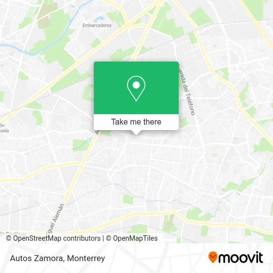 Autos Zamora map