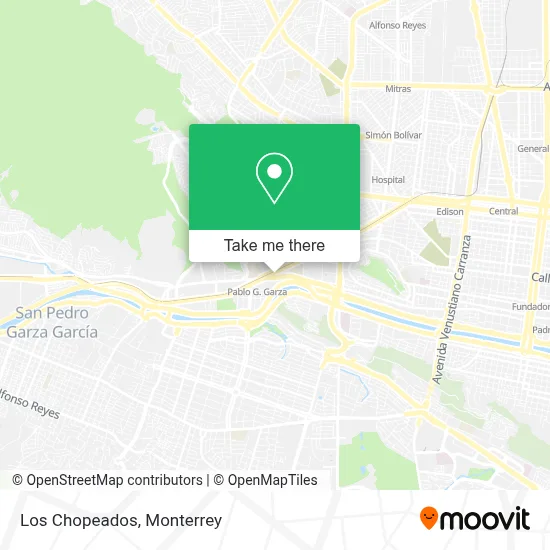 Los Chopeados map