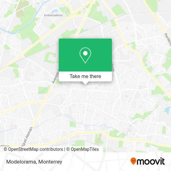 Modelorama map