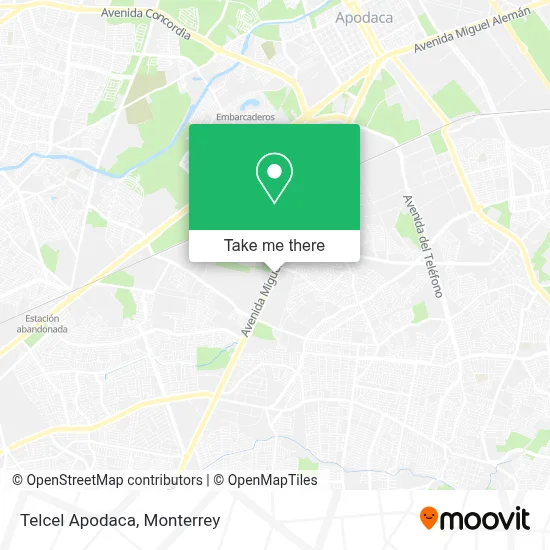 Telcel Apodaca map