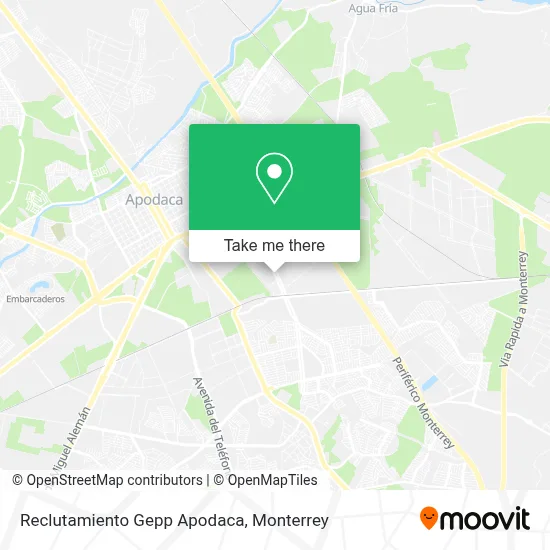 Reclutamiento Gepp Apodaca map