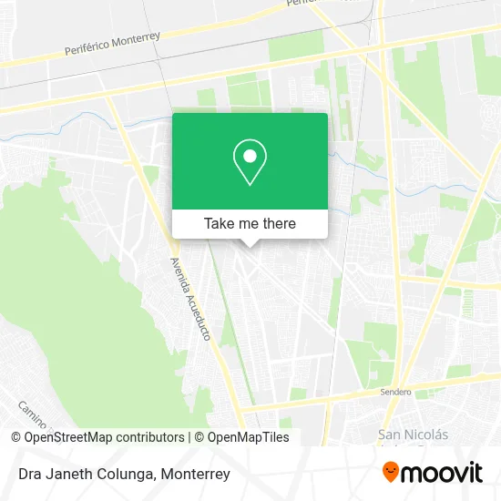 Dra Janeth Colunga map