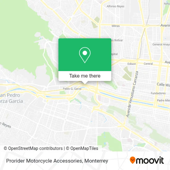 Prorider Motorcycle Accessories map