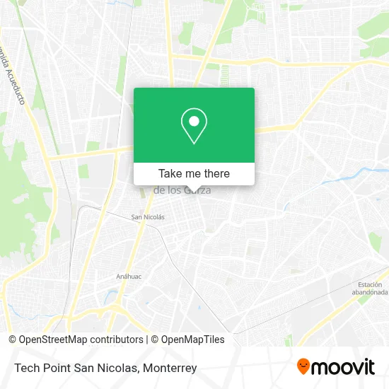 Tech Point San Nicolas map