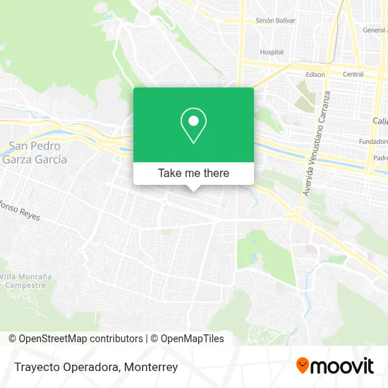 Trayecto Operadora map