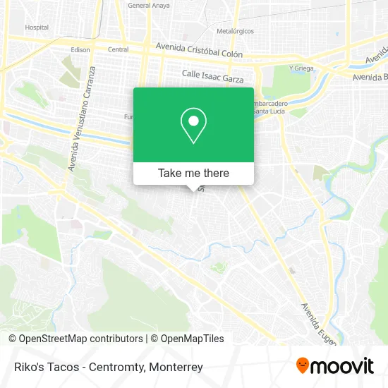 Riko's Tacos - Centromty map