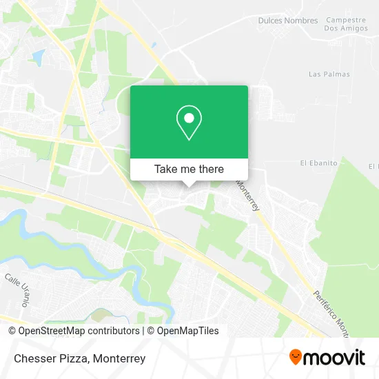 Chesser Pizza map