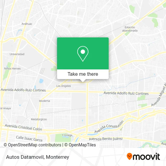 Autos Datamovil map
