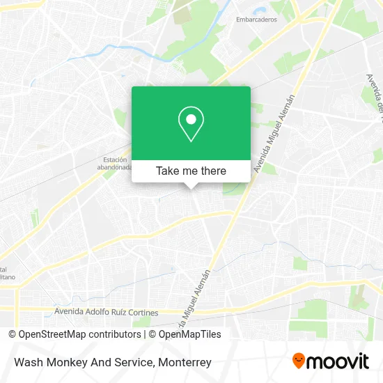 Wash Monkey And Service map