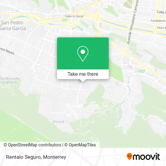 Rentalo Seguro map