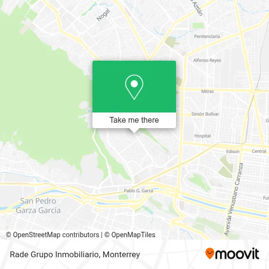 Rade Grupo Inmobiliario map