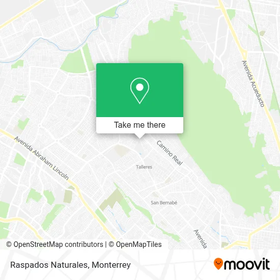 Raspados Naturales map