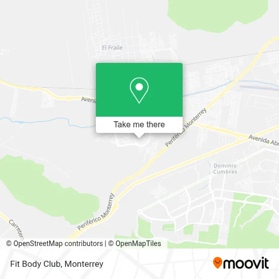 Fit Body Club map