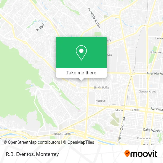 R.B. Eventos map
