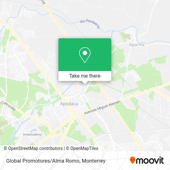 Global Promotores/Alma Romo map