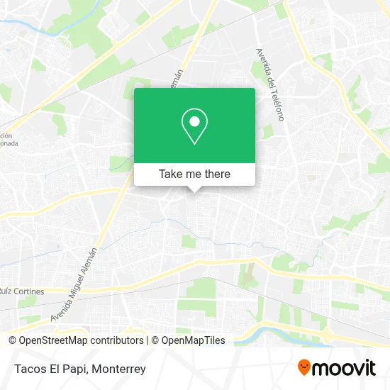 Tacos El Papi map