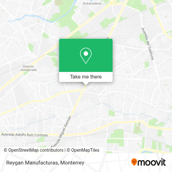 Reygan Manufacturas map