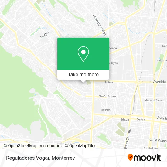 Reguladores Vogar map